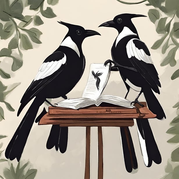 Magpie Tutoring Logo: Dyslexia & Literacy tutoring in the Seacoast NH and Merrimack Valley MA areas.